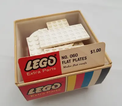 LEGO Samsonite 060 Assorted White Plates Pack set