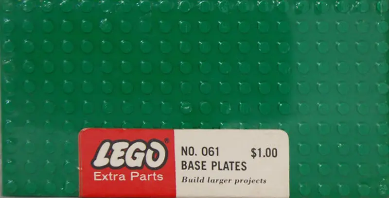 LEGO Samsonite 061 5 - 10X20 base plates - Green set