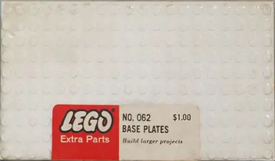 LEGO Samsonite 062 5 - 10X20 base plates - White set