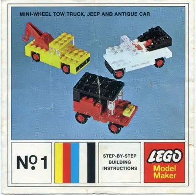 LEGO Samsonite 1 Mini-Wheel Model Maker No. 1 (Kraft Velveeta) set