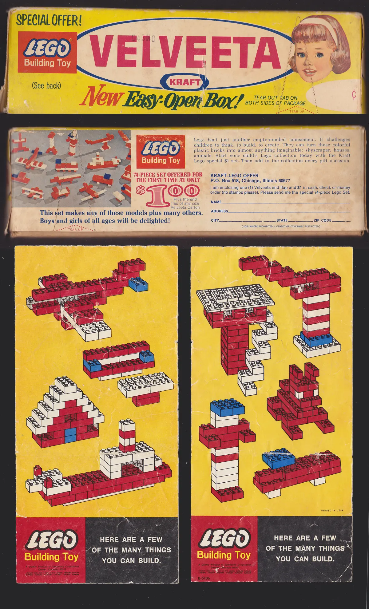 LEGO Samsonite 1 Promotional Set No. 1 (Kraft Velveeta) set