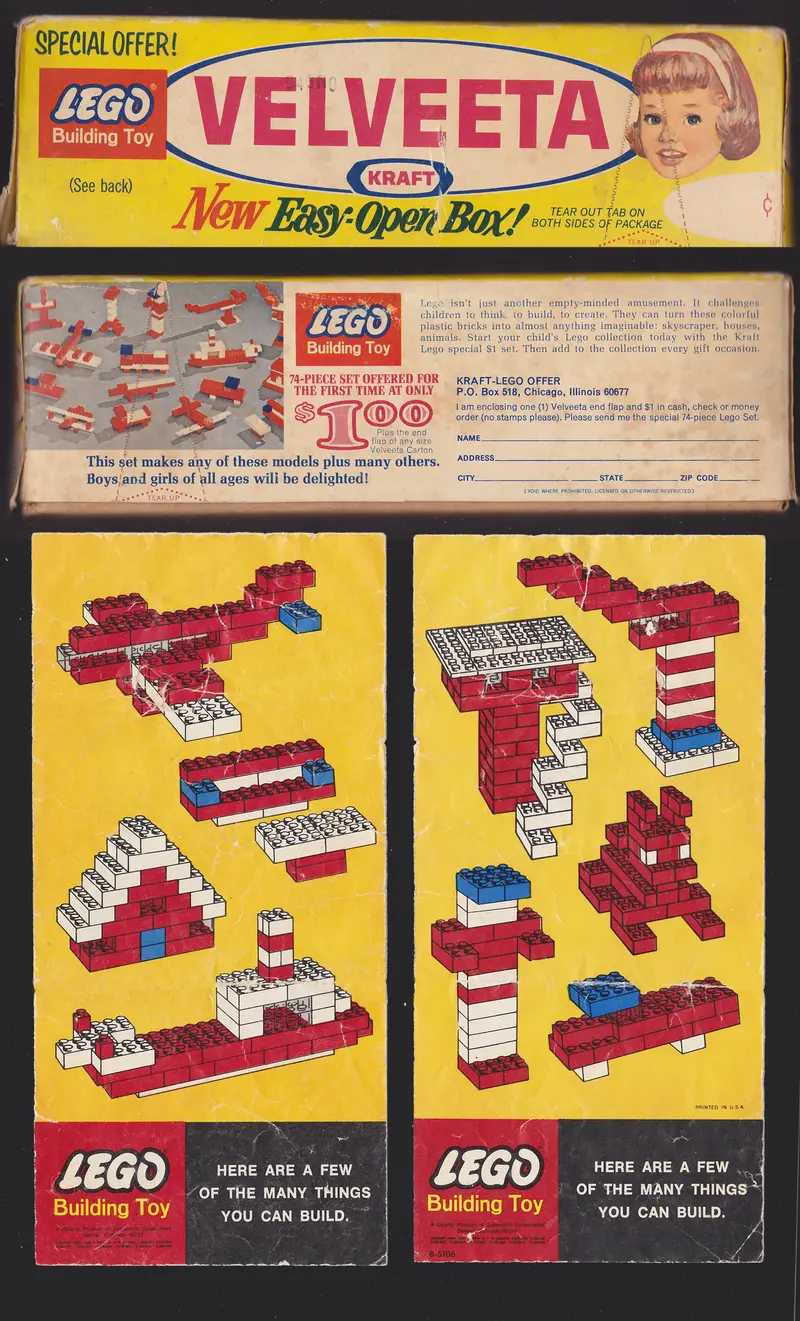 LEGO Samsonite 1 Promotional Set No. 1 (Kraft Velveeta) set