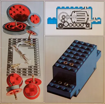 LEGO Trains 100 4.5V Motor with Wheels (Small Version) set