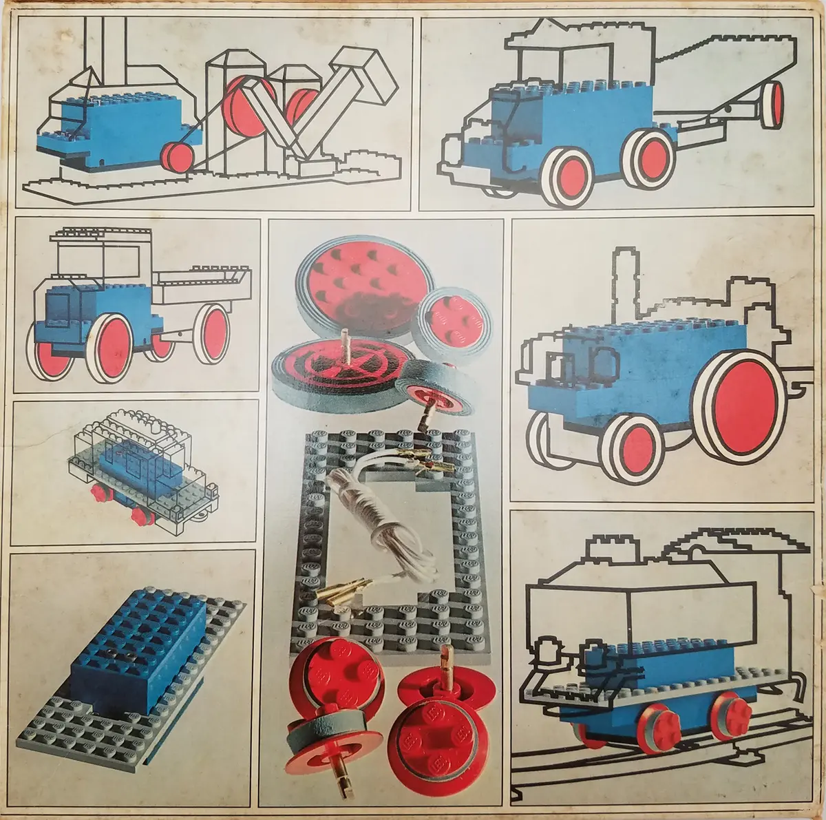 LEGO Trains 100 4.5V Motor with Wheels (Large Version) set, image 2