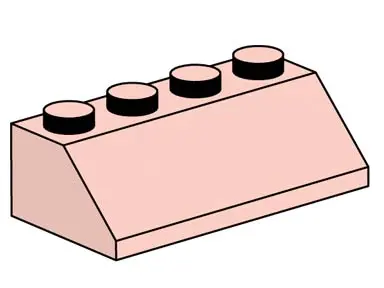 LEGO Bulk Bricks 10008 2x4 Sand Red Roof Bricks set