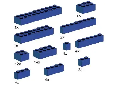 LEGO Bulk Bricks 10009 Assorted Blue Bricks set