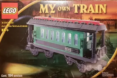 LEGO Trains 10015 Green Passenger Wagon set, image 2
