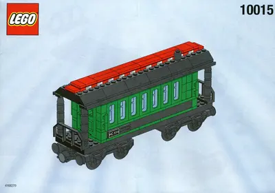 LEGO Trains 10015 Green Passenger Wagon set
