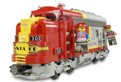 LEGO Trains 10020 Santa Fe Super Chief (not limited edition) set, image 2