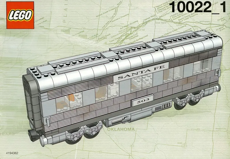 LEGO Trains 10022 Santa Fe Cars - Set II set