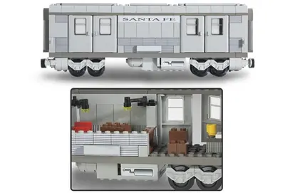 LEGO Trains 10025 Santa Fe Cars - Set I set, image 3