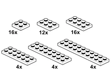 LEGO Bulk Bricks 10056 White Plates set