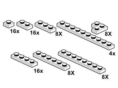 LEGO Bulk Bricks 10065 White Plates set