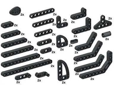 LEGO Bulk Bricks 10072 Technic Beams set