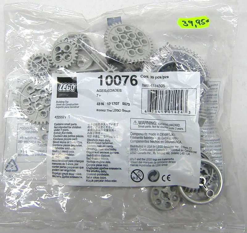 LEGO Bulk Bricks 10076 Technic Gear Wheels set