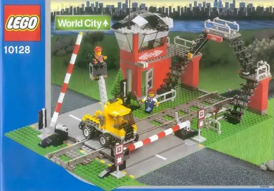 LEGO World City 10128 Train Level Crossing set