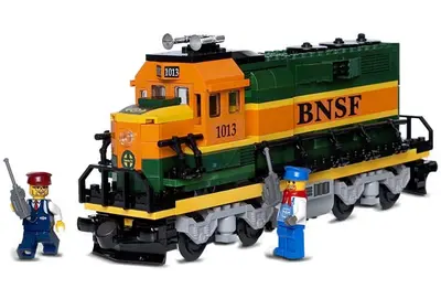 LEGO Trains 10133 Burlington Northern Santa Fe (BNSF) Locomotive set, image 2