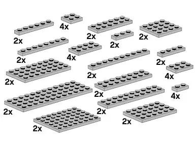 LEGO Bulk Bricks 10148 Assorted Light Grey Plates set