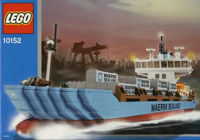 LEGO Advanced models 10152 Maersk Sealand Container Ship set