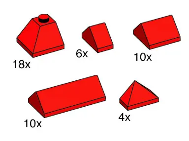 LEGO Bulk Bricks 10162 Red Ridge Tiles set