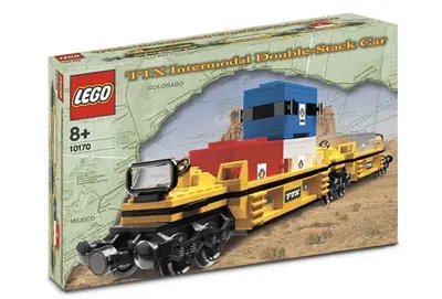 LEGO Trains 10170 TTX Intermodal Double-Stack Car set, image 4