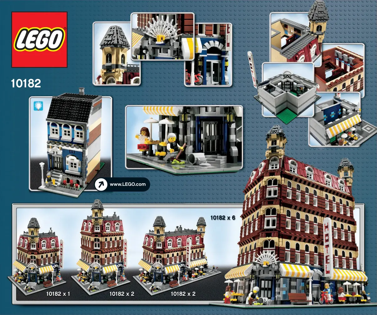 LEGO Advanced models 10182 Cafe Corner set, image 8