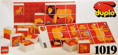 LEGO Dacta 1019 DUPLO Mosaic Puzzle - 1 Animal Family set
