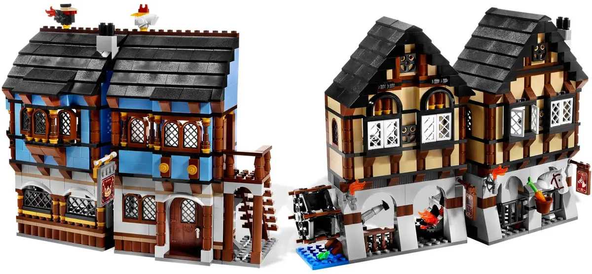 LEGO Castle 10193 Medieval Market Village set, image 9