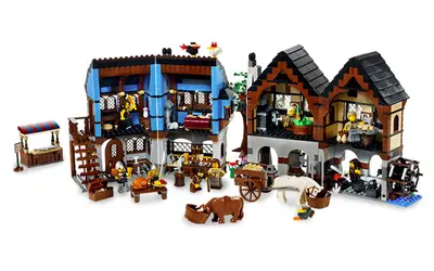 LEGO Castle 10193 Medieval Market Village set, image 6