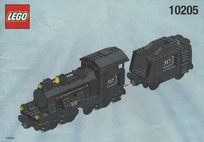 LEGO Trains 10205 Large Train Engine with Tender, Black set