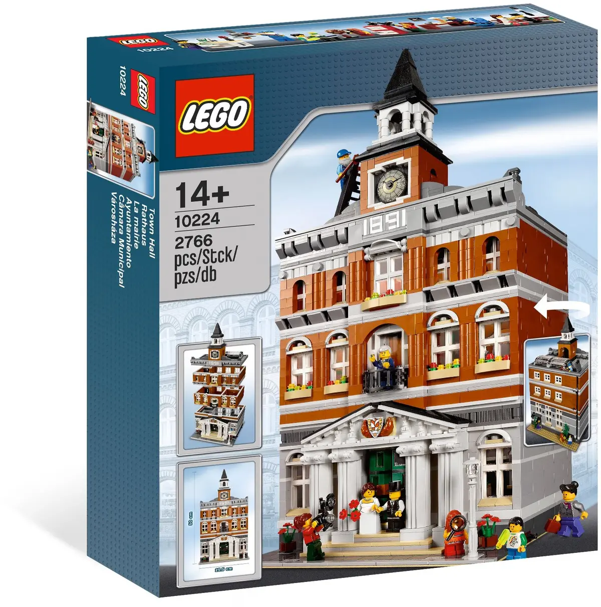 LEGO Advanced models 10224 Town Hall set, image 3