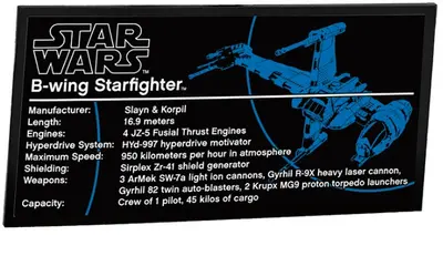 LEGO Star Wars 10227 B-wing Starfighter set, image 9