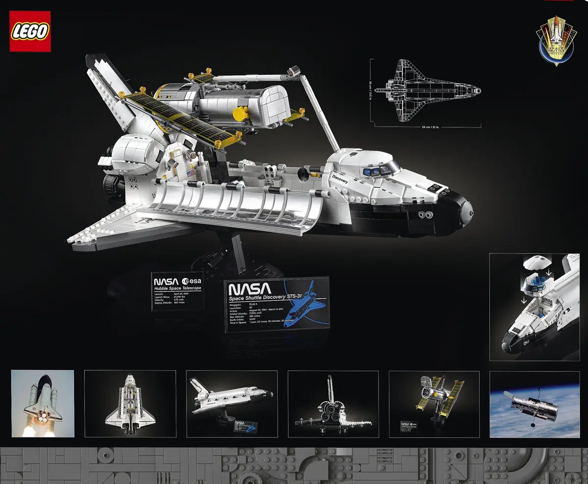 LEGO Icons 10283 NASA Space Shuttle Discovery set, image 2
