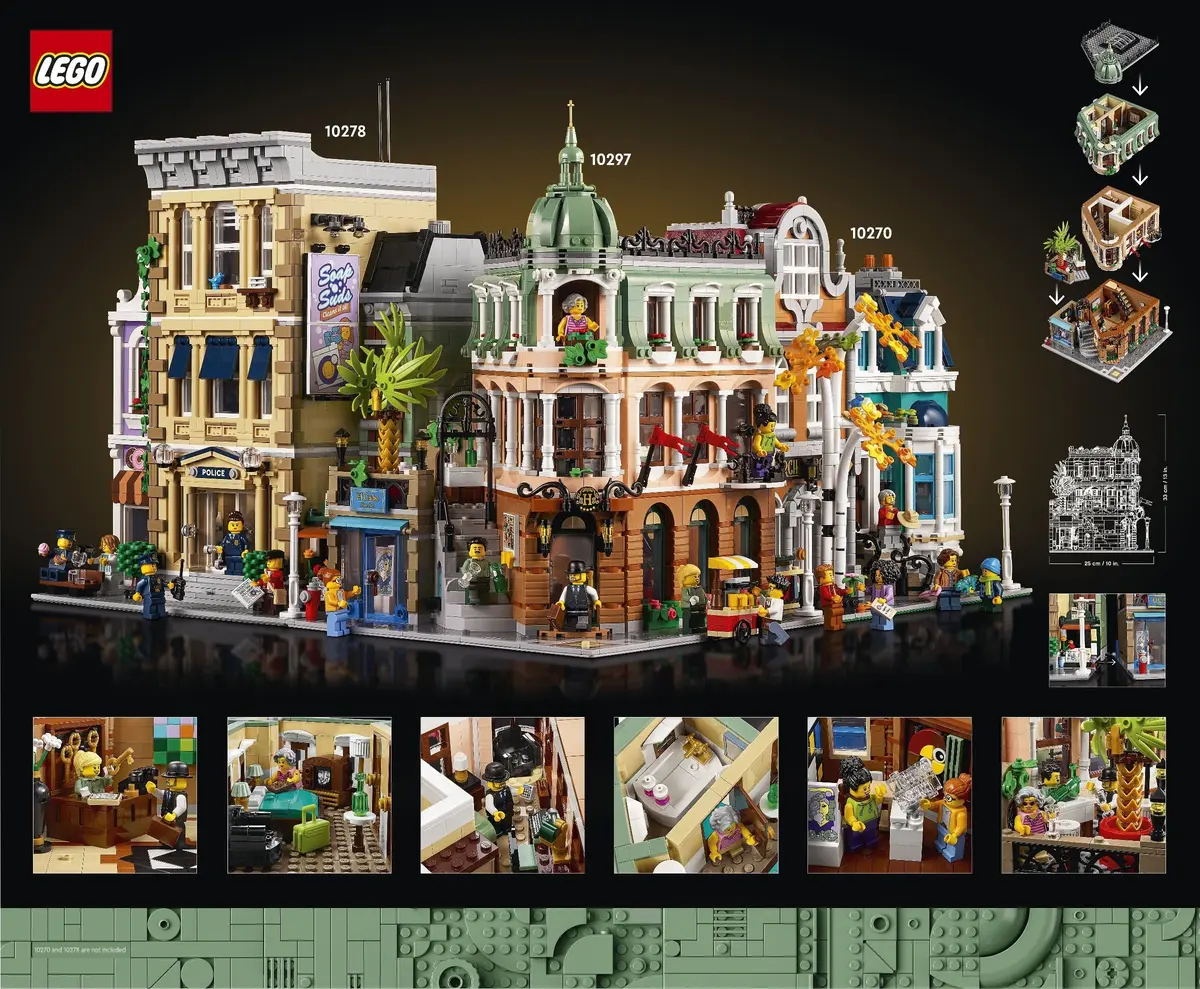 LEGO Icons 10297 Boutique Hotel set, image 28