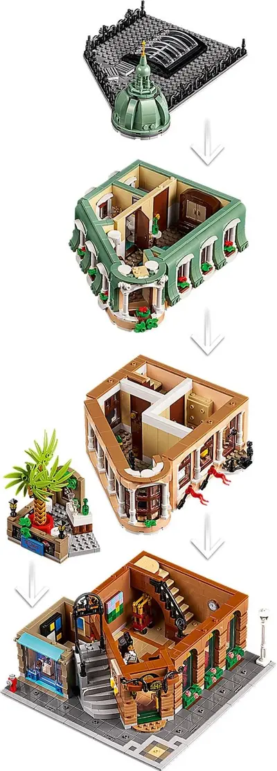 LEGO Icons 10297 Boutique Hotel set, image 7