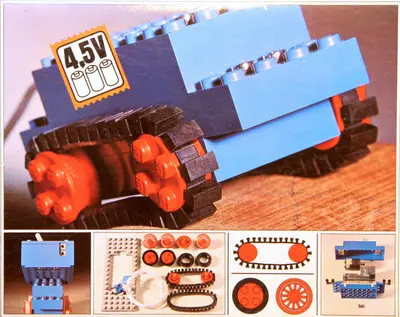 LEGO Universal Building Set 103 4.5V Motor Set with Rubber Tracks set