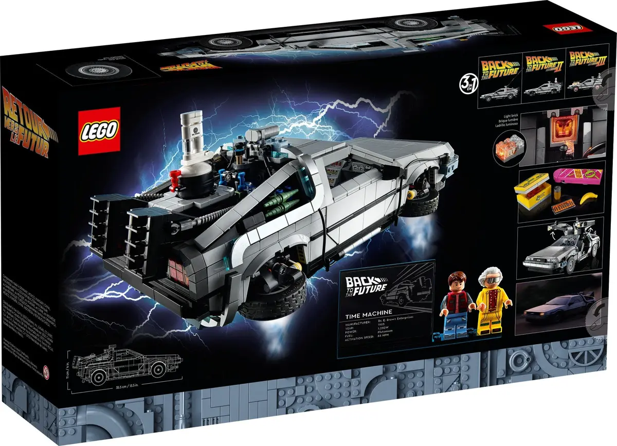 LEGO Icons 10300 Back to the Future Time Machine set, image 13