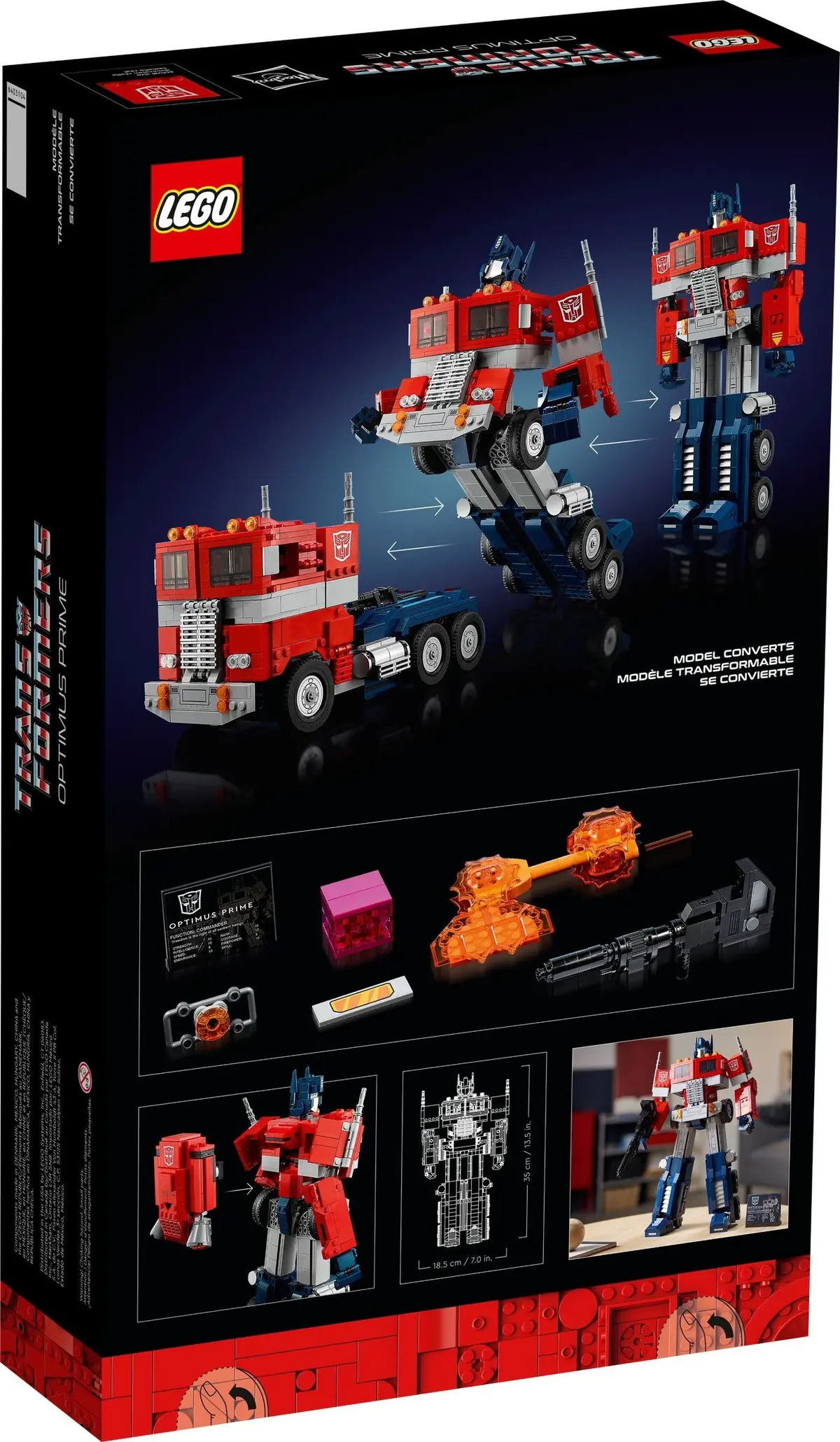 LEGO Icons 10302 Optimus Prime set, image 12