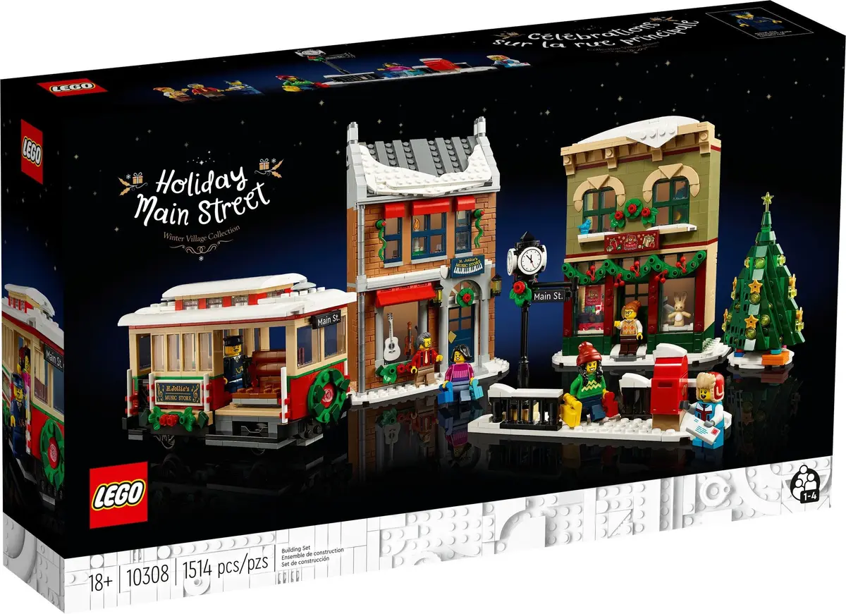 LEGO Icons 10308 Holiday Main Street set, image 2