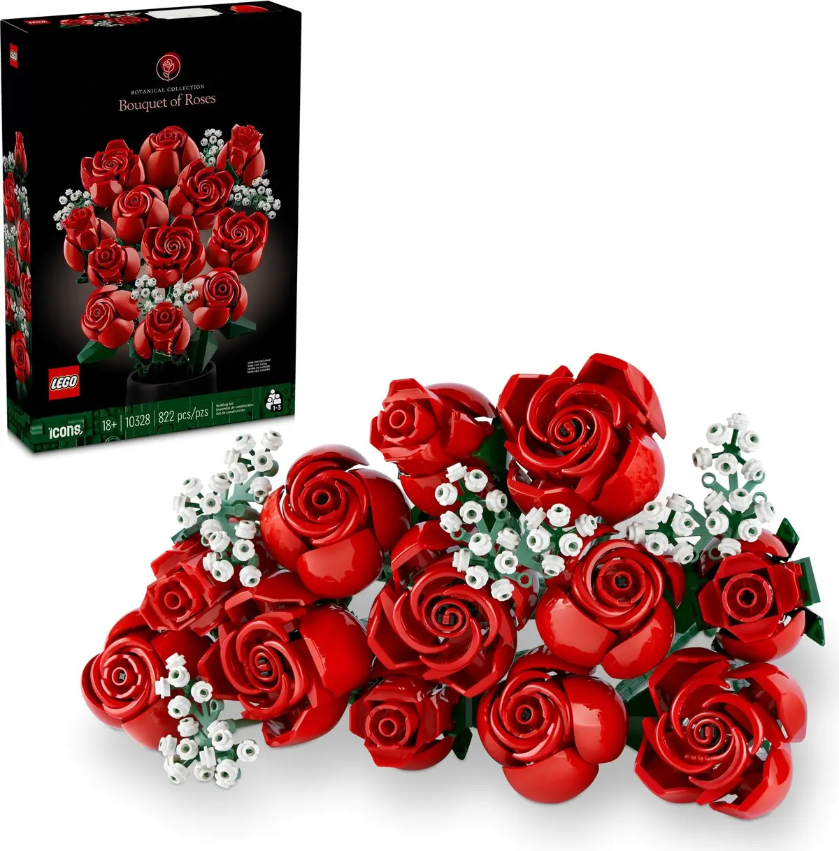 LEGO Icons 10328 Bouquet of Roses set, image 2