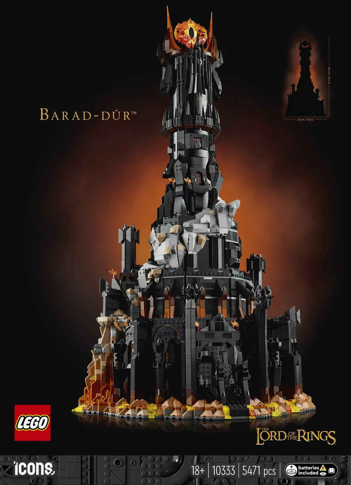 LEGO Icons 10333 The Lord of the Rings: Barad-dûr set, image 4