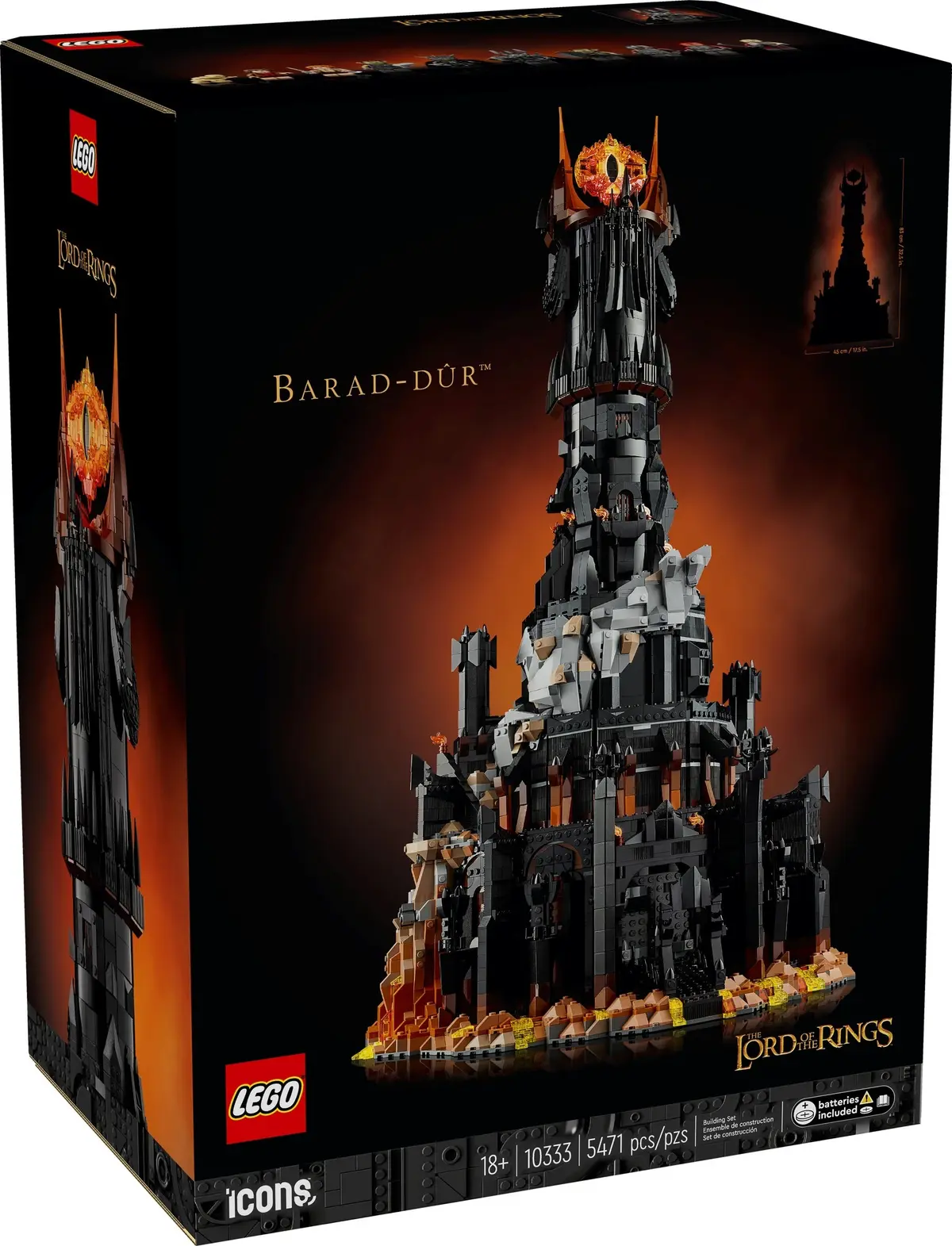 LEGO Icons 10333 The Lord of the Rings: Barad-dûr set, image 15