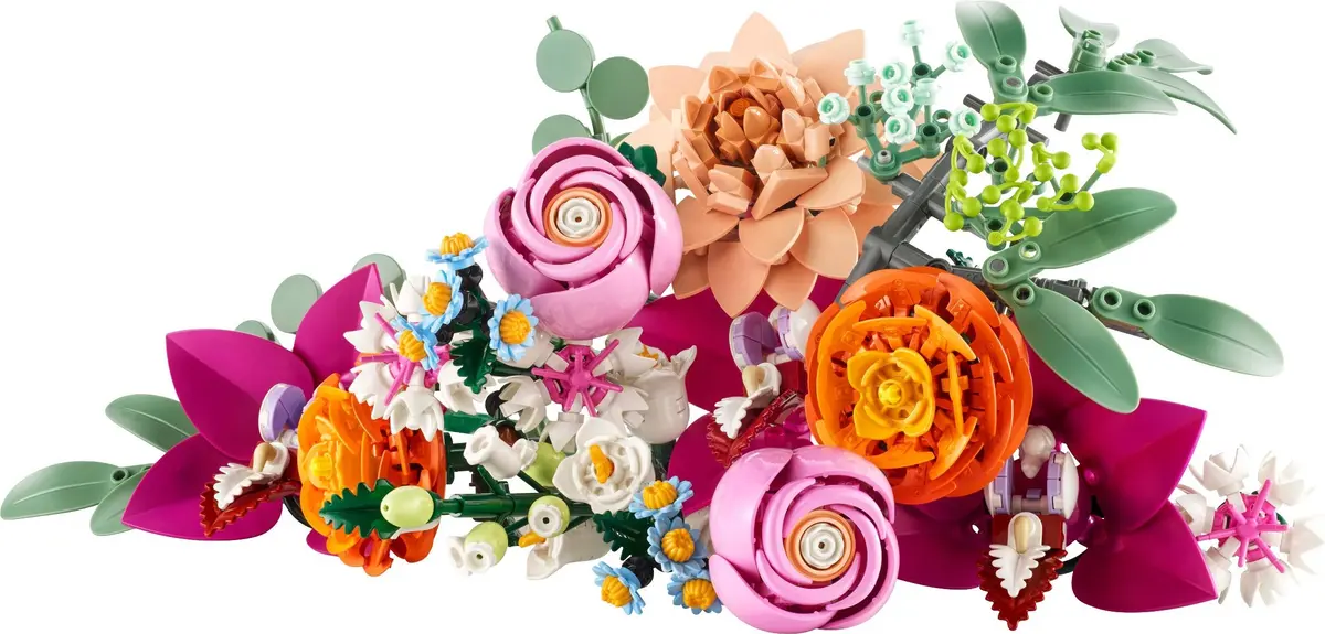 LEGO Botanicals 10342 Pretty Pink Flower Bouquet set