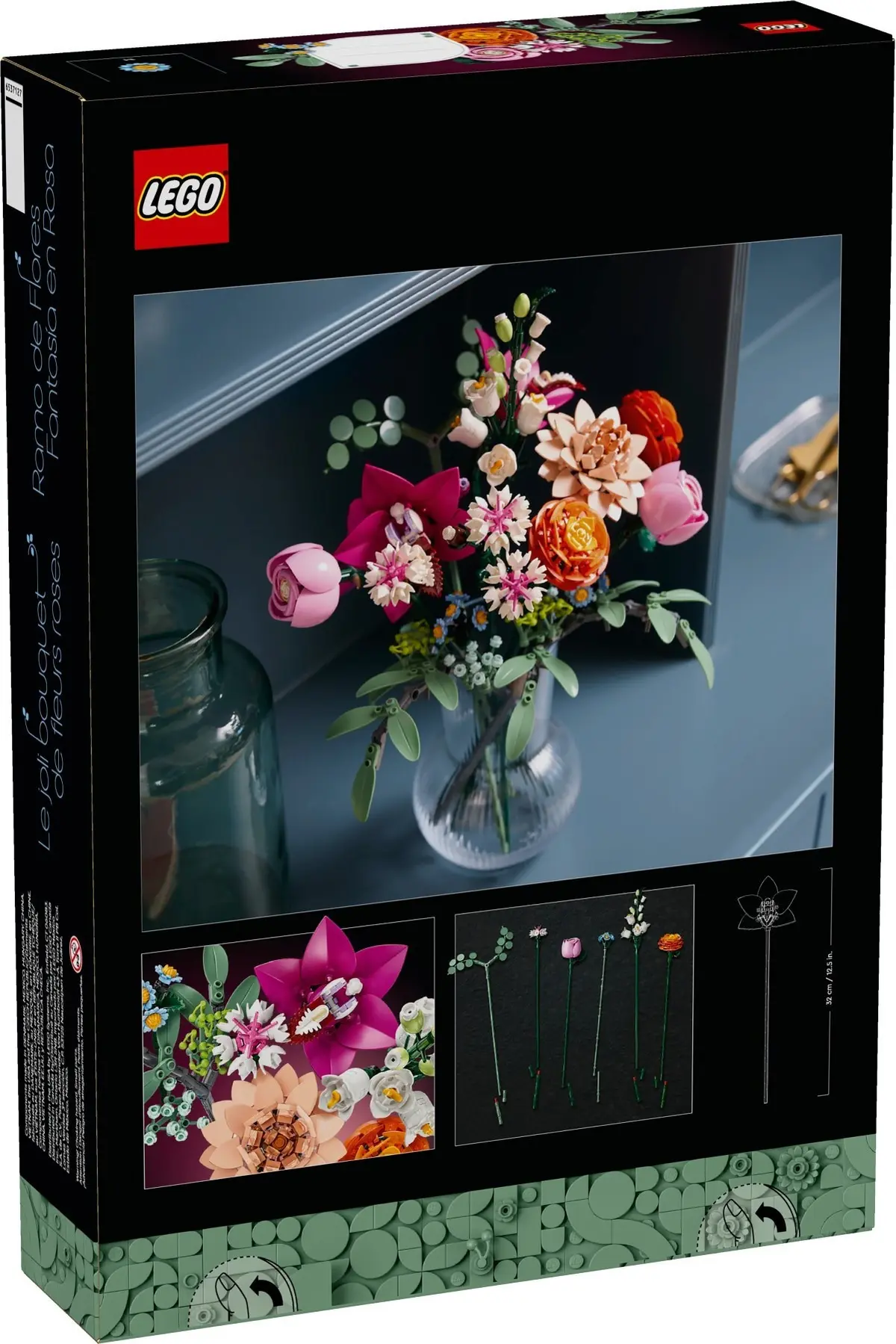 LEGO Botanicals 10342 Pretty Pink Flower Bouquet set, image 3