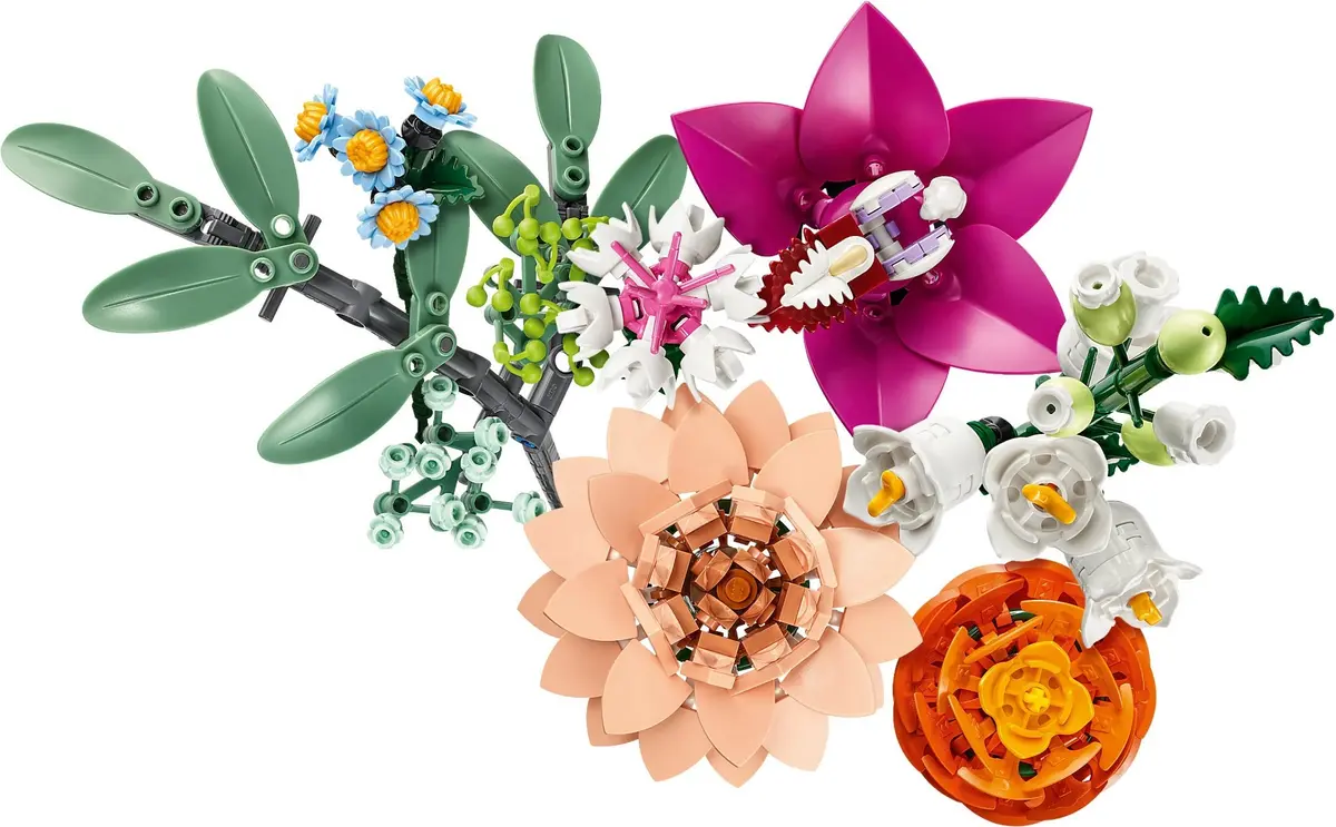 LEGO Botanicals 10342 Pretty Pink Flower Bouquet set, image 11