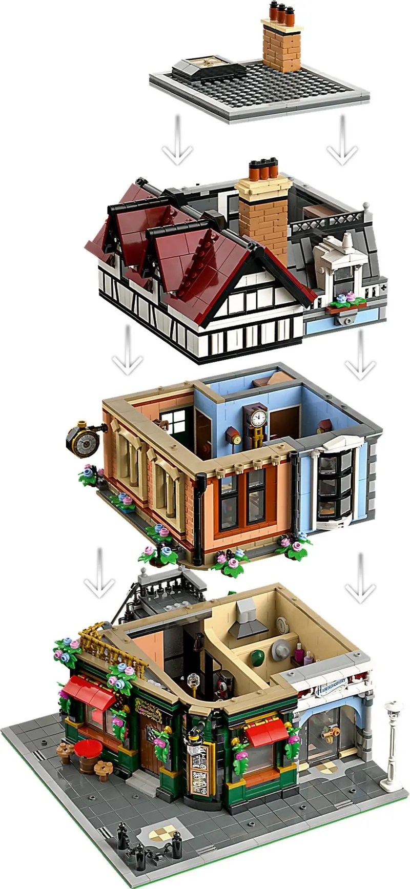 LEGO Icons 10350 Tudor Corner set, image 16