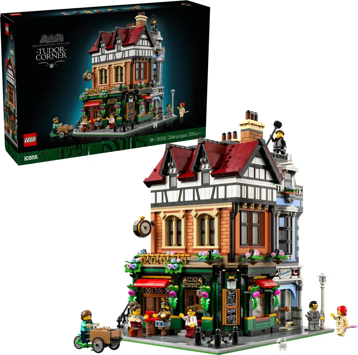LEGO Icons 10350 Tudor Corner set, image 4