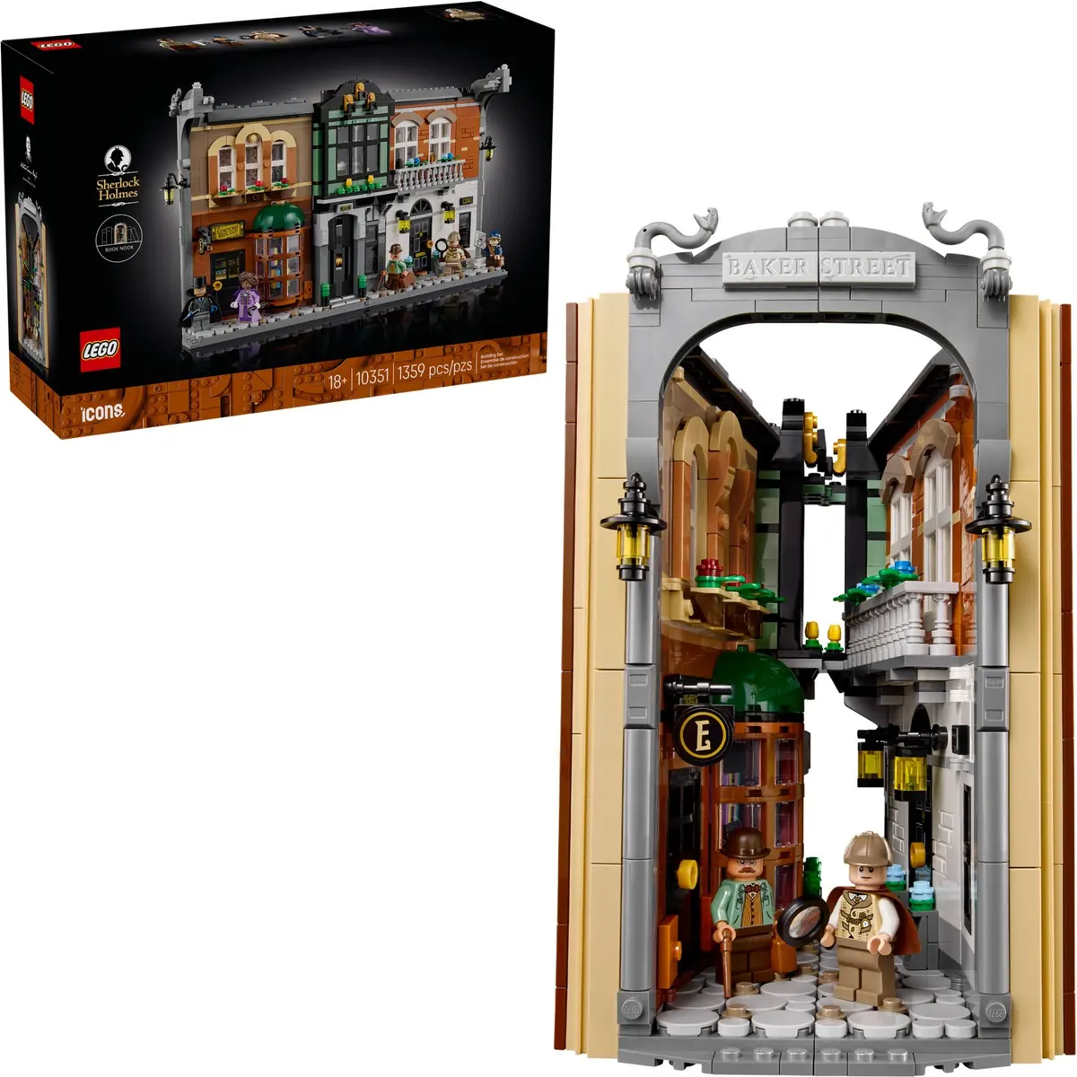 LEGO Icons 10351 Sherlock Holmes: Book Nook set, image 3