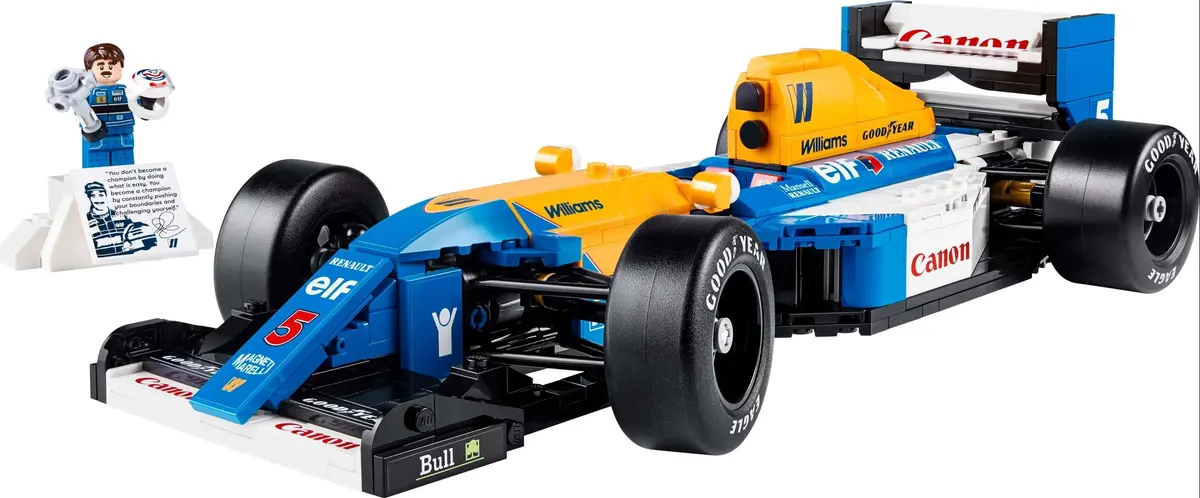 LEGO Icons 10353 Williams Racing FW14B & Nigel Mansell set