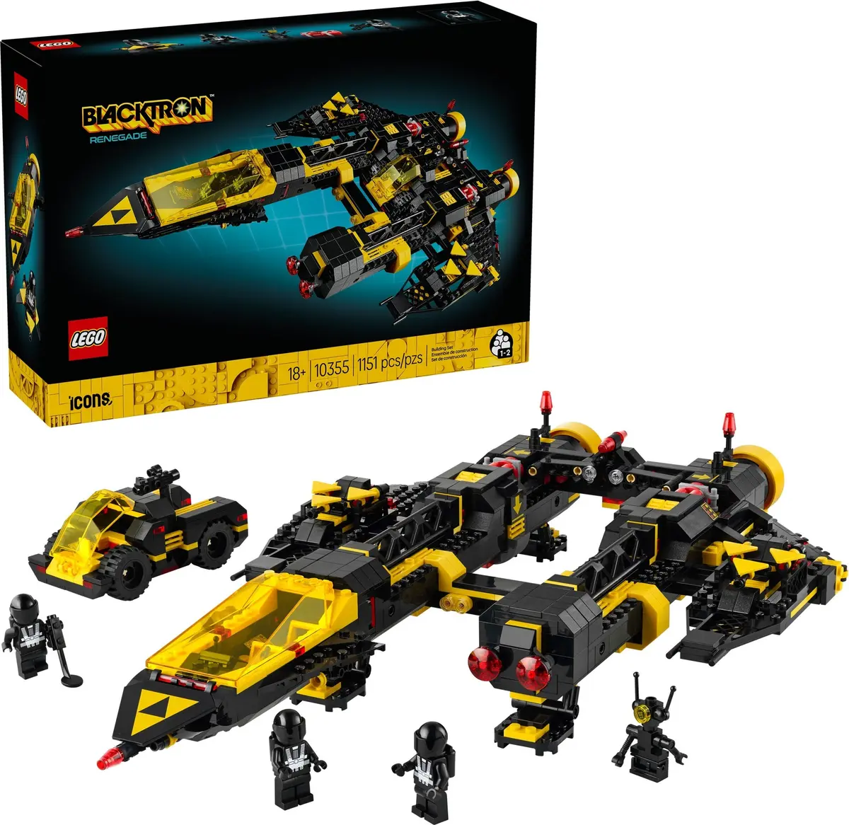 LEGO Icons 10355 Blacktron Renegade set, image 3